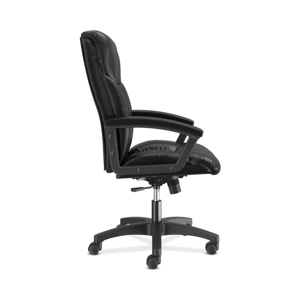 HON Leather Executive Chair - High-Back Computer Chair for Office Desk, Black (VL151)