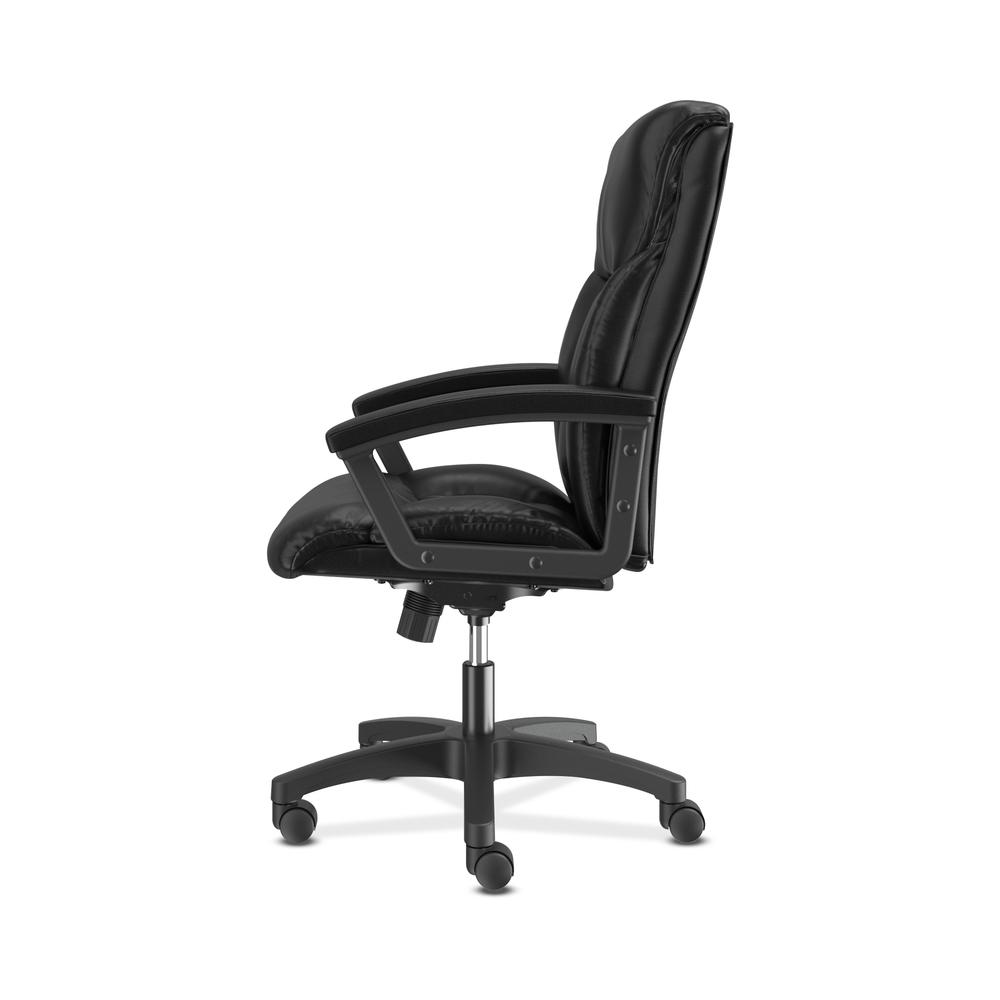 HON Leather Executive Chair - High-Back Computer Chair for Office Desk, Black (VL151)