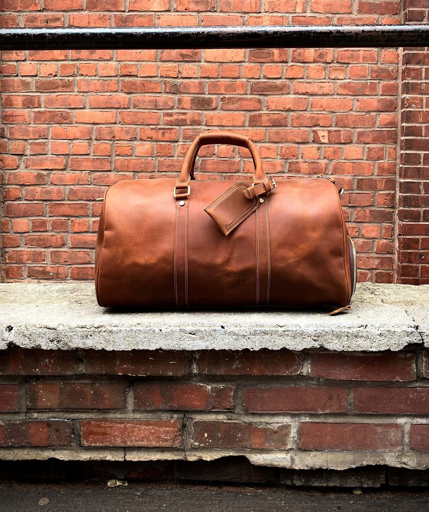 The Dagny Weekender | Large Leather Duffle Bag