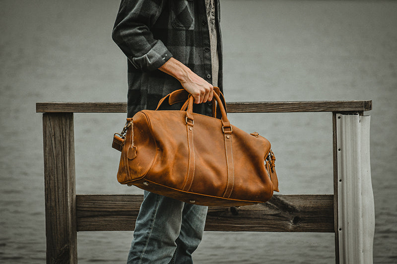 The Dagny Weekender | Large Leather Duffle Bag