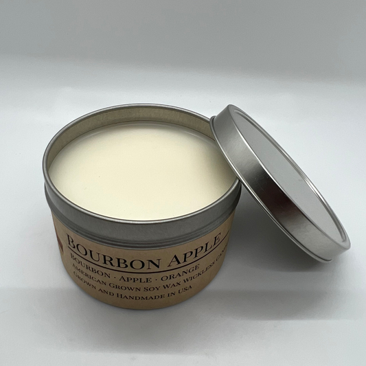 Bourbon Apple Soy Wax Wickless Candle Melt | 8 oz Travel Tin