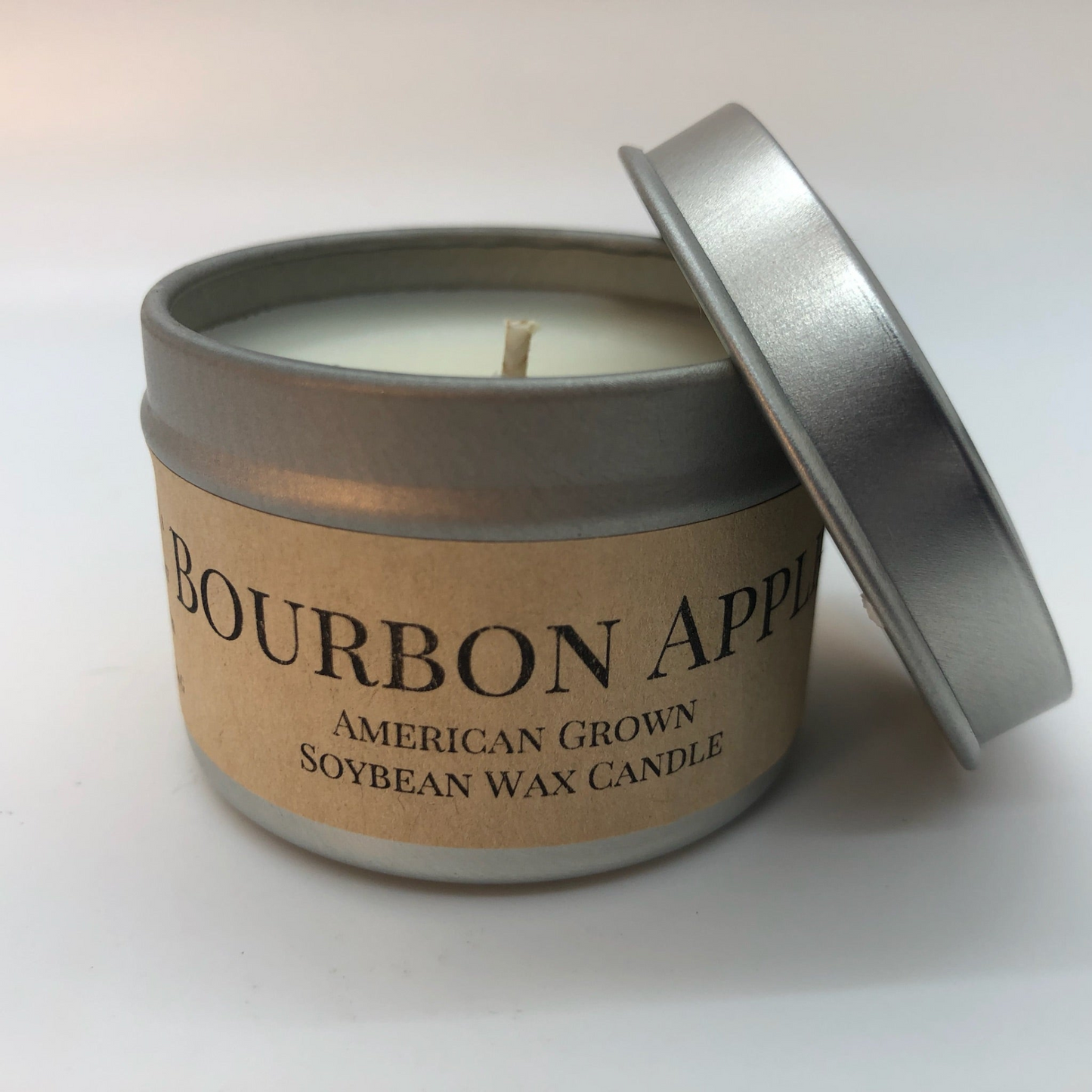 Bourbon Apple Soy Wax Candle | 2 oz Travel Tin