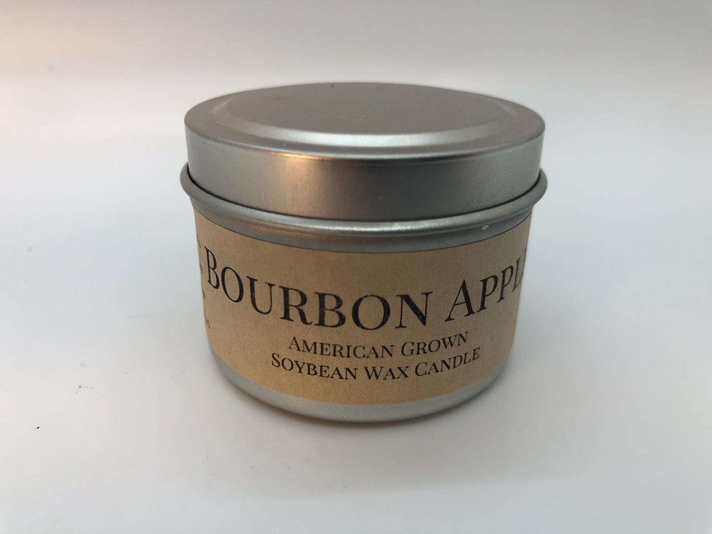 Bourbon Apple Soy Wax Candle | 2 oz Travel Tin