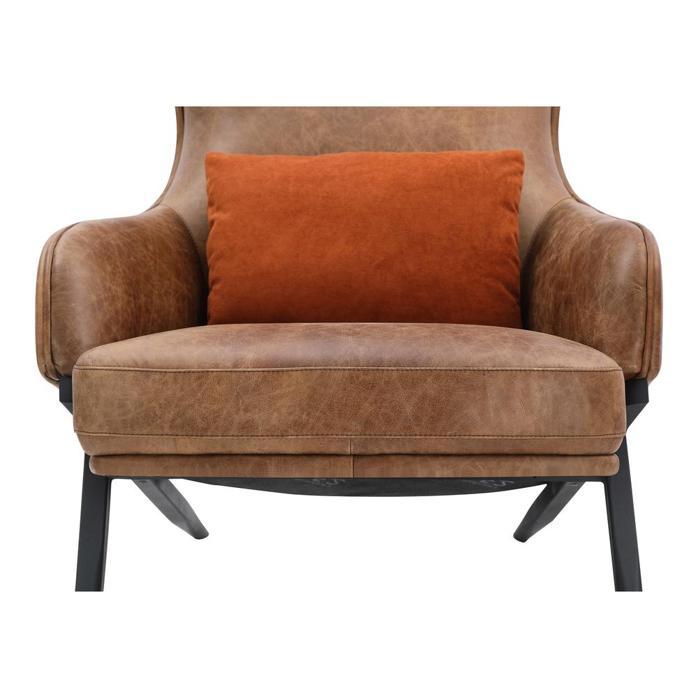 AMOS LEATHER ACCENT CHAIR