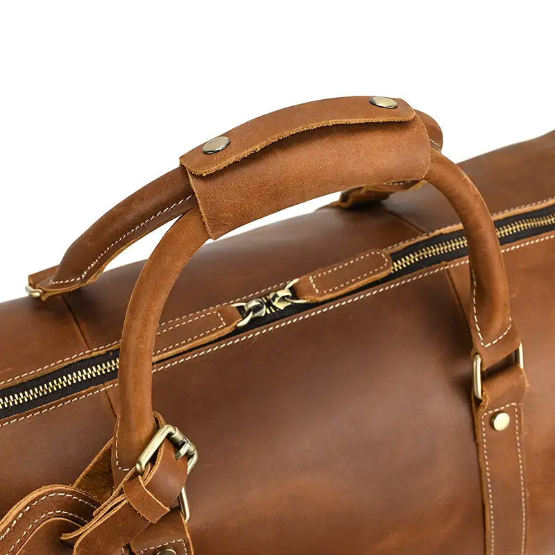 The Dagny Weekender | Large Leather Duffle Bag