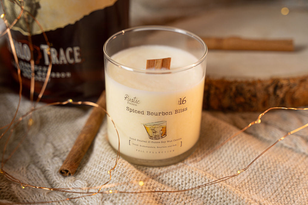 Rustic Ember | Spiced Bourbon Bliss | 10 Ounce Candle