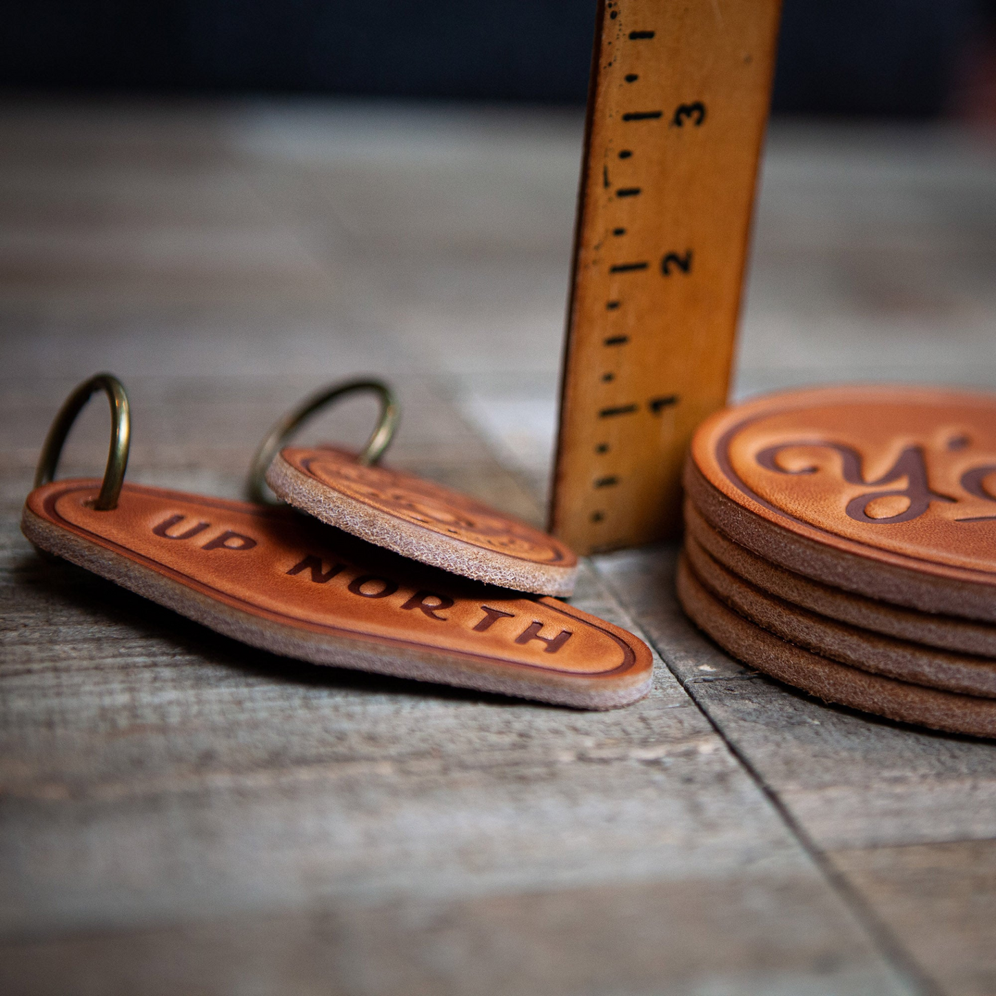 Bourbon Leather Coaster