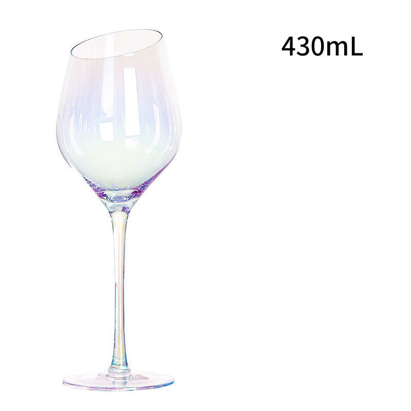 Gradient Colorful Glass Goblets Nordic Red Wine Glasses