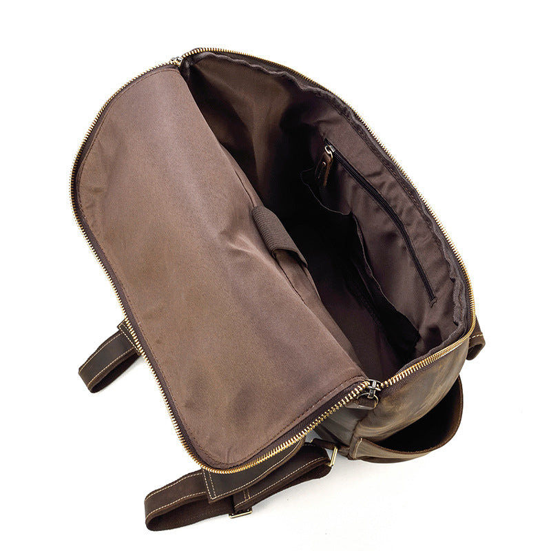 Men's leather backpack