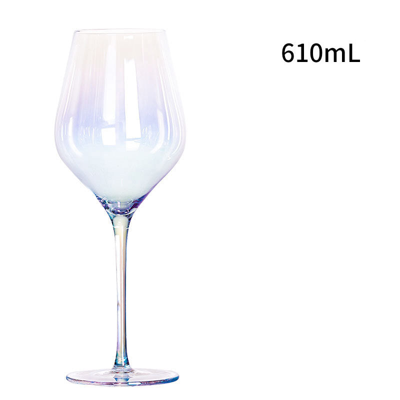 Gradient Colorful Glass Goblets Nordic Red Wine Glasses