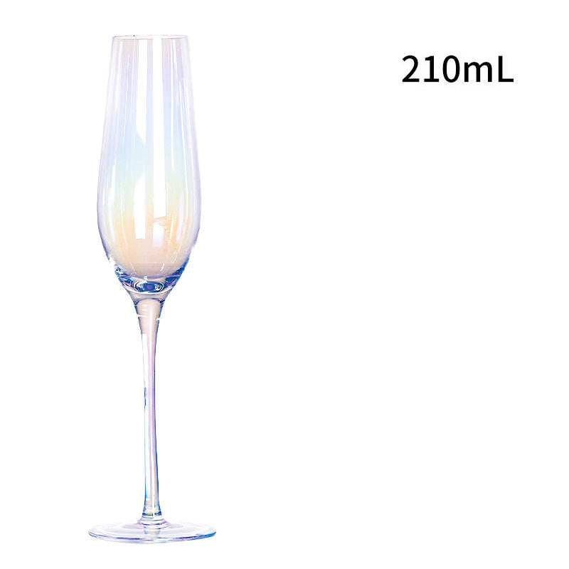 Gradient Colorful Glass Goblets Nordic Red Wine Glasses